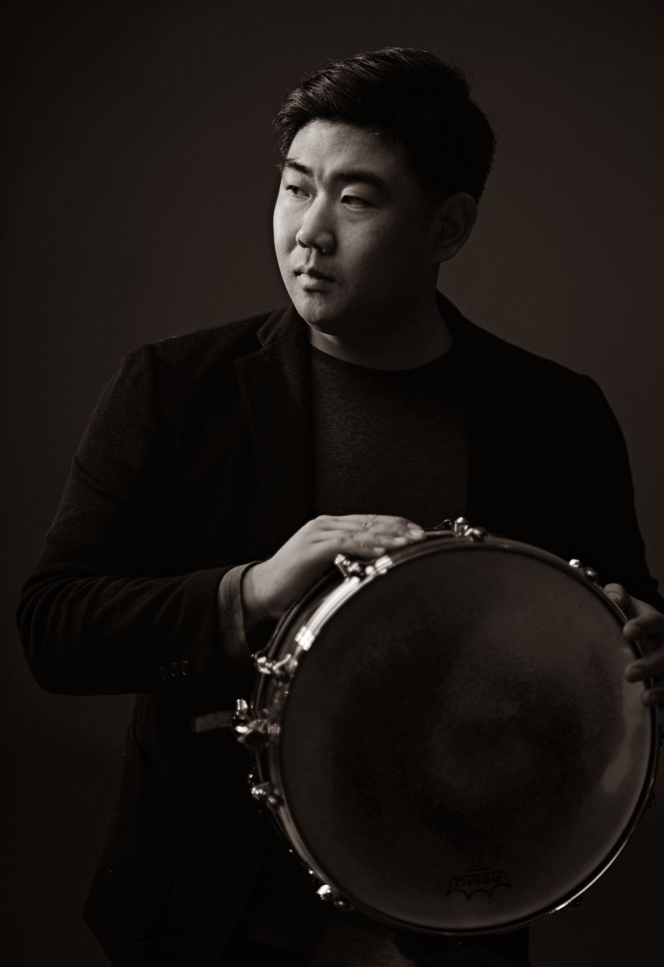 Minchan Kim with a snare drum